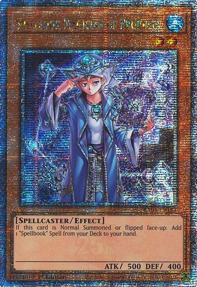 Spellbook Magician of Prophecy (Quarter Century Secret Rare) (RA04-EN183) [Quarter Century Stampede]