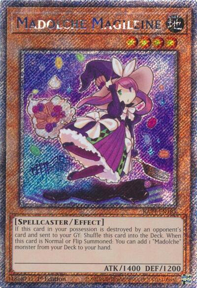 Madolche Magileine (Platinum Secret Rare) (RA04-EN185) [Quarter Century Stampede]