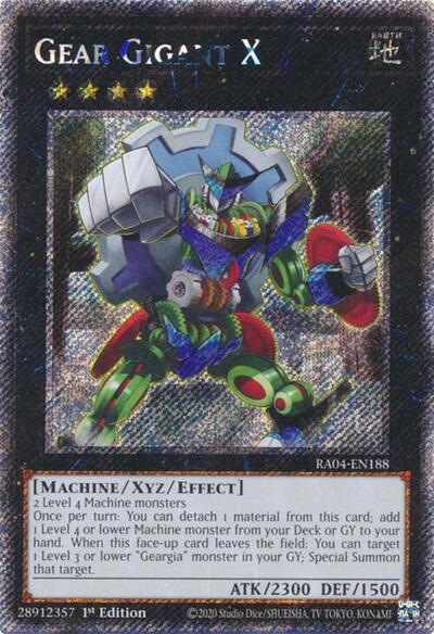Gear Gigant X (Platinum Secret Rare) (RA04-EN188) [Quarter Century Stampede]