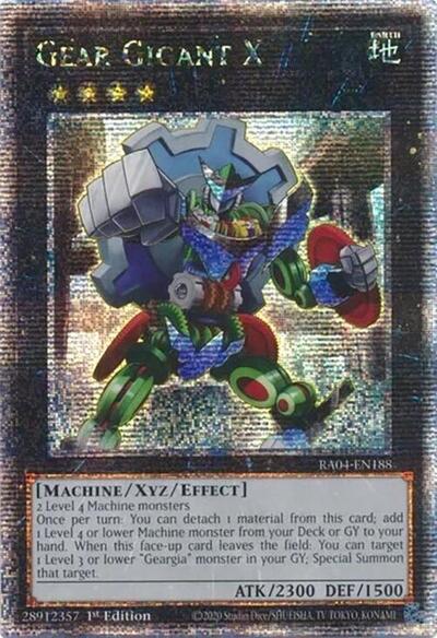 Gear Gigant X (Quarter Century Secret Rare) (RA04-EN188) [Quarter Century Stampede]