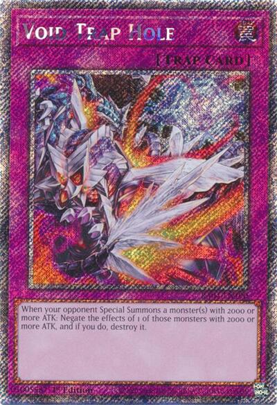Void Trap Hole (Platinum Secret Rare) (RA04-EN190) [Quarter Century Stampede]