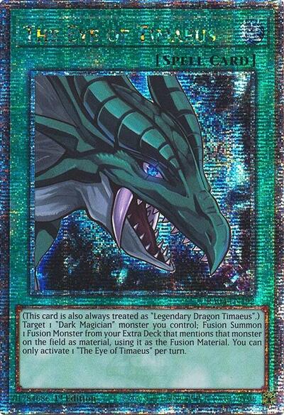 The Eye of Timaeus (Quarter Century Secret Rare) (RA04-EN192) [Quarter Century Stampede]