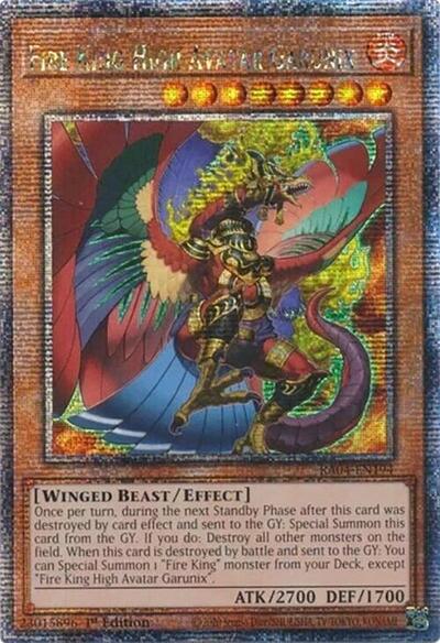 Fire King High Avatar Garunix (Quarter Century Secret Rare) (RA04-EN194) [Quarter Century Stampede]