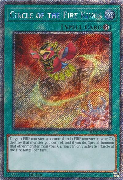 Circle of the Fire Kings (Platinum Secret Rare) (RA04-EN195) [Quarter Century Stampede]