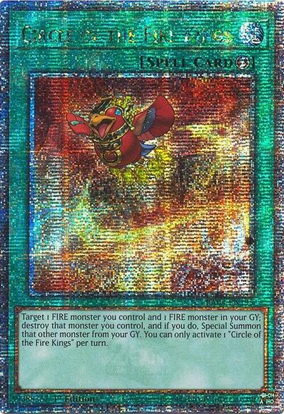 Circle of the Fire Kings (Quarter Century Secret Rare) (RA04-EN195) [Quarter Century Stampede]