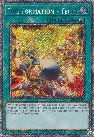 Fire Formation - Tenki (Platinum Secret Rare) (RA04-EN201) [Quarter Century Stampede]