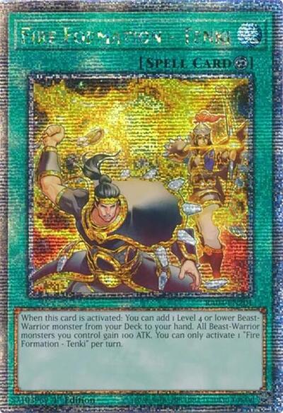 Fire Formation - Tenki (Quarter Century Secret Rare) (RA04-EN201) [Quarter Century Stampede]