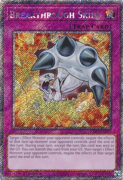 Breakthrough Skill (Platinum Secret Rare) (RA04-EN202) [Quarter Century Stampede]