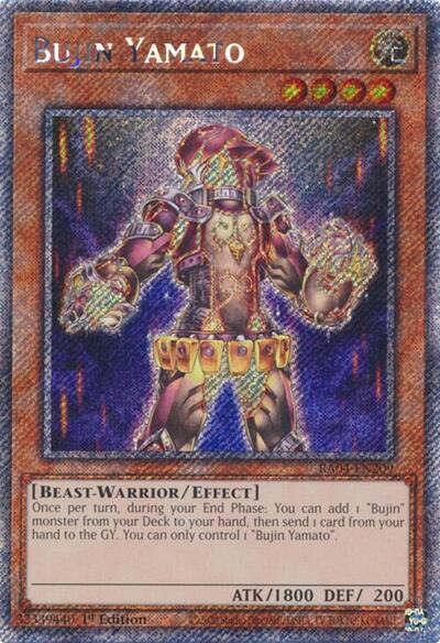 Bujin Yamato (Platinum Secret Rare) (RA04-EN209) [Quarter Century Stampede]