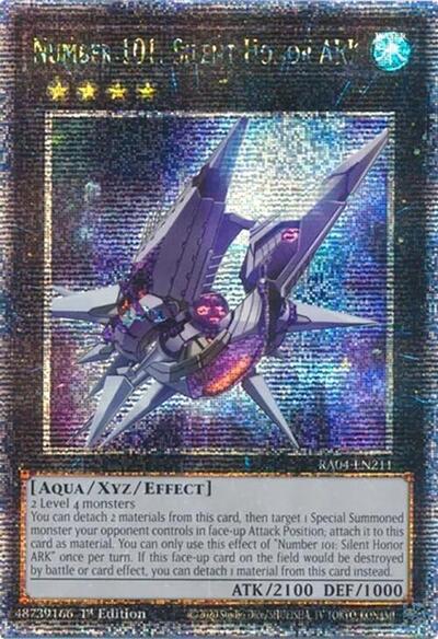 Number 101: Silent Honor ARK (Quarter Century Secret Rare) (RA04-EN211) [Quarter Century Stampede]