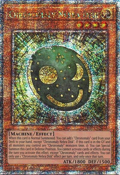 Chronomaly Nebra Disk (Quarter Century Secret Rare) (RA04-EN213) [Quarter Century Stampede]