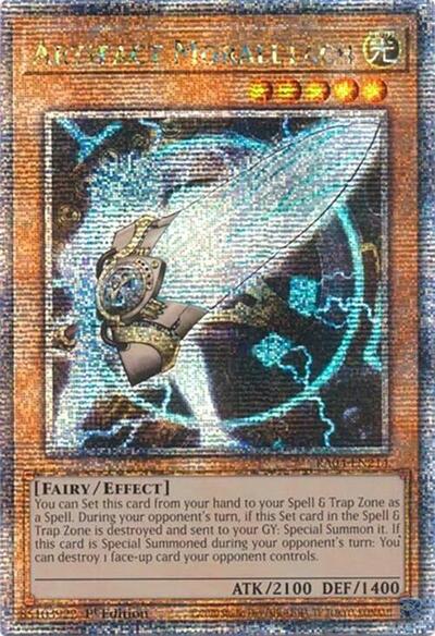 Artifact Moralltach (Quarter Century Secret Rare) (RA04-EN214) [Quarter Century Stampede]