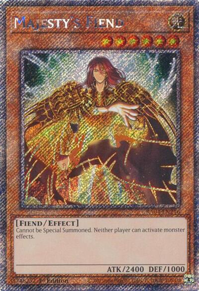 Majesty's Fiend (Platinum Secret Rare) (RA04-EN216) [Quarter Century Stampede]
