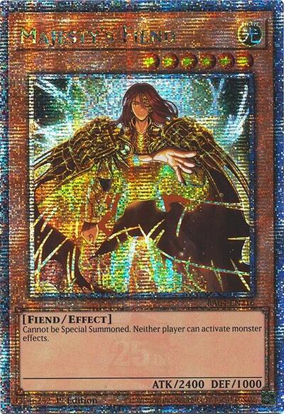 Majesty's Fiend (Quarter Century Secret Rare) (RA04-EN216) [Quarter Century Stampede]