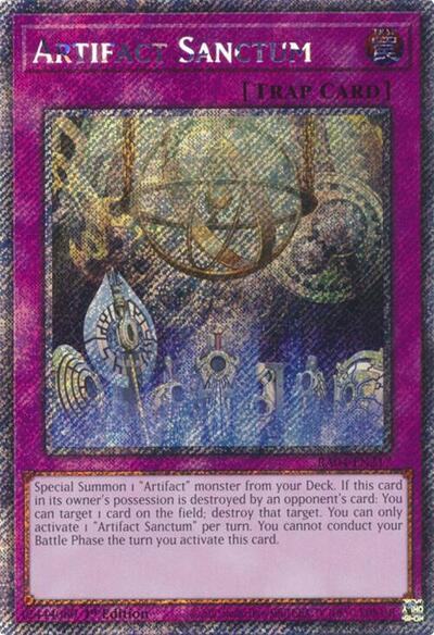 Artifact Sanctum (Platinum Secret Rare) (RA04-EN217) [Quarter Century Stampede]