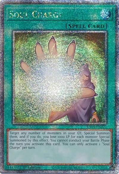 Soul Charge (Quarter Century Secret Rare) (RA04-EN222) [Quarter Century Stampede]