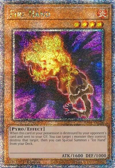 Fire Hand (Quarter Century Secret Rare) (RA04-EN224) [Quarter Century Stampede]