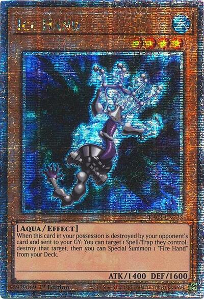Ice Hand (Quarter Century Secret Rare) (RA04-EN225) [Quarter Century Stampede]