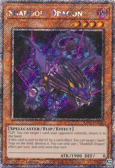 Shaddoll Dragon (Platinum Secret Rare) (RA04-EN228) [Quarter Century Stampede]