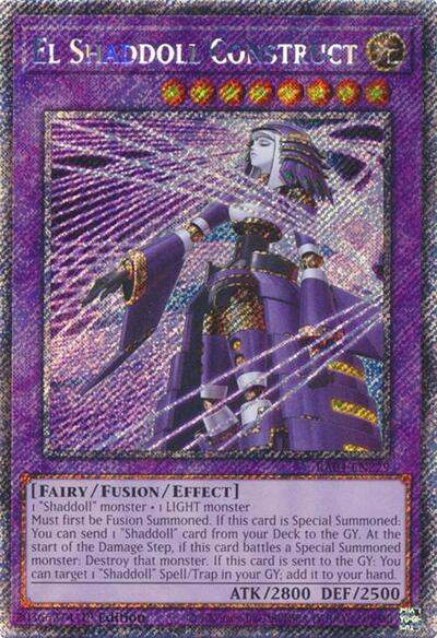 El Shaddoll Construct (Platinum Secret Rare) (Alternate Art) (RA04-EN229) [Quarter Century Stampede]