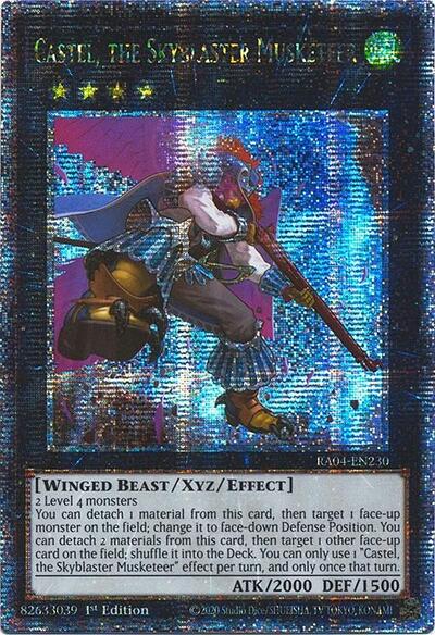Castel, the Skyblaster Musketeer (Quarter Century Secret Rare) (RA04-EN230) [Quarter Century Stampede]