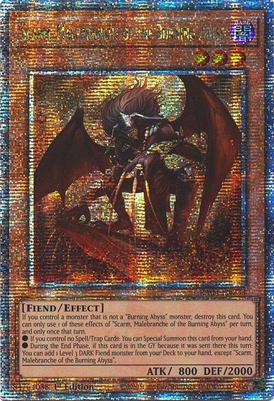 Scarm, Malebranche of the Burning Abyss (Quarter Century Secret Rare) (RA04-EN233) [Quarter Century Stampede]