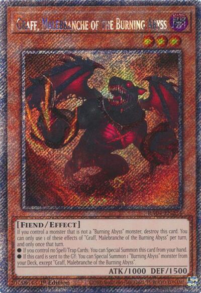 Graff, Malebranche of the Burning Abyss (Platinum Secret Rare) (RA04-EN234) [Quarter Century Stampede]