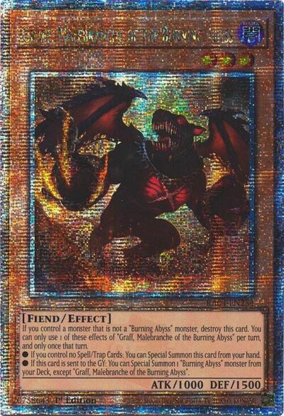 Graff, Malebranche of the Burning Abyss (Quarter Century Secret Rare) (RA04-EN234) [Quarter Century Stampede]
