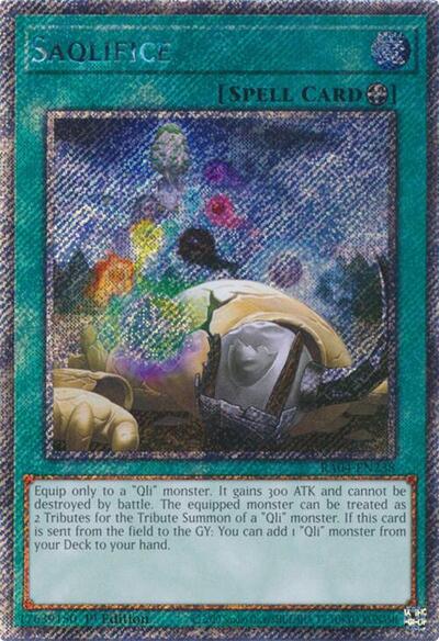 Saqlifice (Platinum Secret Rare) (RA04-EN238) [Quarter Century Stampede]