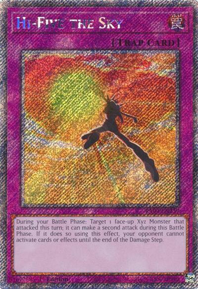 Hi-Five the Sky (Platinum Secret Rare) (RA04-EN239) [Quarter Century Stampede]