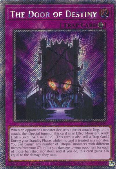 The Door of Destiny (Platinum Secret Rare) (RA04-EN240) [Quarter Century Stampede]