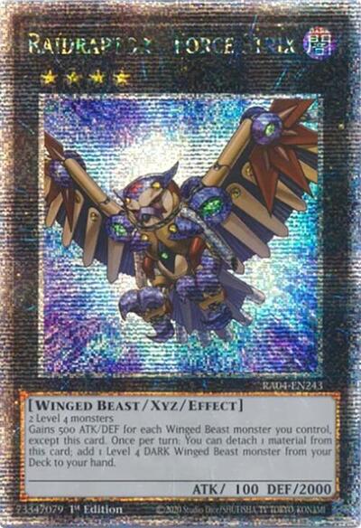 Raidraptor - Force Strix (Quarter Century Secret Rare) (RA04-EN243) [Quarter Century Stampede]