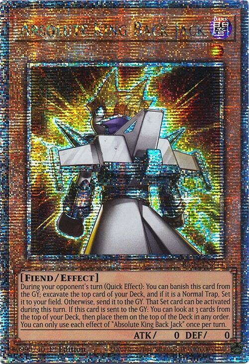 Absolute King Back Jack (Quarter Century Secret Rare) (RA04-EN244) [Quarter Century Stampede]