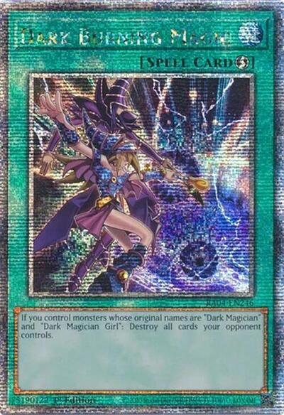 Dark Burning Magic (Quarter Century Secret Rare) (RA04-EN246) [Quarter Century Stampede]