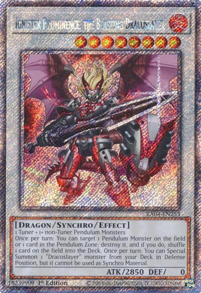 Ignister Prominence, the Blasting Dracoslayer (Platinum Secret Rare) (RA04-EN253) [Quarter Century Stampede]