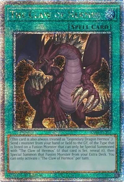 The Claw of Hermos (Quarter Century Secret Rare) (RA04-EN256) [Quarter Century Stampede]