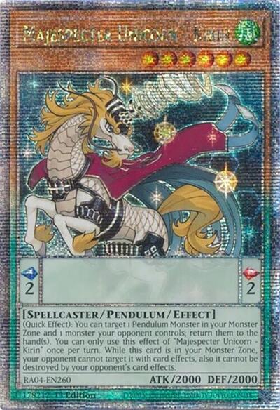 Majespecter Unicorn - Kirin (Quarter Century Secret Rare) (RA04-EN260) [Quarter Century Stampede]