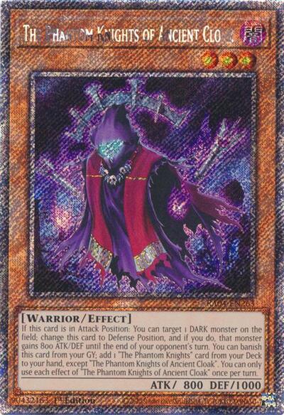 The Phantom Knights of Ancient Cloak (Platinum Secret Rare) (RA04-EN263) [Quarter Century Stampede]