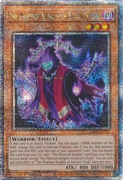 The Phantom Knights of Ancient Cloak (Quarter Century Secret Rare) (RA04-EN263) [Quarter Century Stampede]