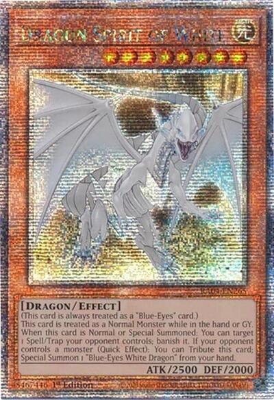 Dragon Spirit of White (Quarter Century Secret Rare) (RA04-EN265) [Quarter Century Stampede]