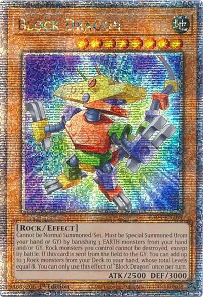 Block Dragon (Quarter Century Secret Rare) (RA04-EN268) [Quarter Century Stampede]