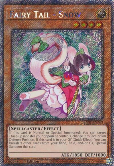 Fairy Tail - Snow (Platinum Secret Rare) (RA04-EN269) [Quarter Century Stampede]