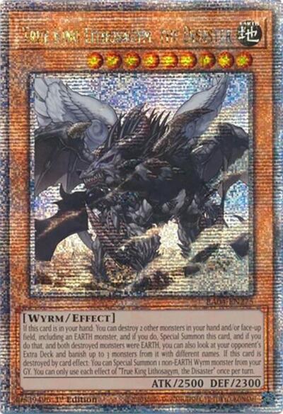 True King Lithosagym, the Disaster (Quarter Century Secret Rare) (RA04-EN275) [Quarter Century Stampede]