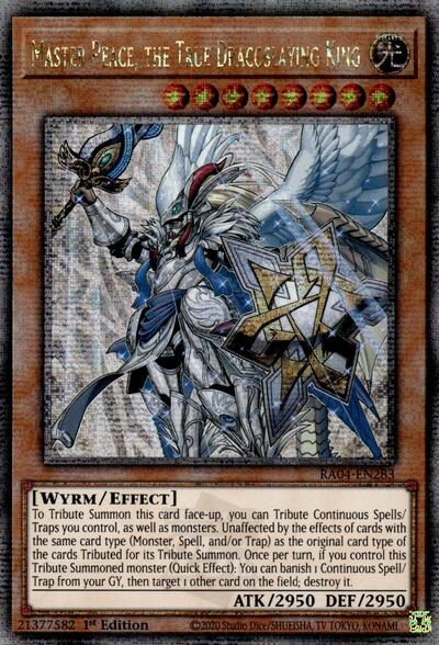Master Peace, the True Dracoslaying King (Quarter Century Secret Rare) (RA04-EN283) [Quarter Century Stampede]