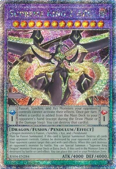 Supreme King Z-ARC (Quarter Century Secret Rare) (RA04-EN284) [Quarter Century Stampede]