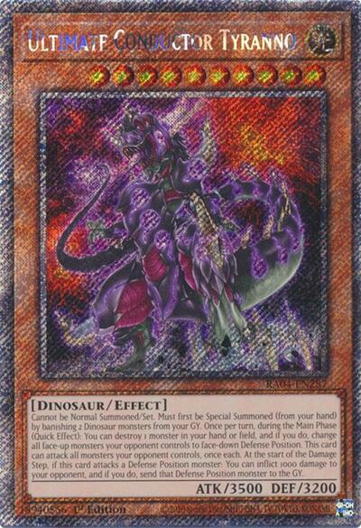 Ultimate Conductor Tyranno (Platinum Secret Rare) (RA04-EN287) [Quarter Century Stampede]