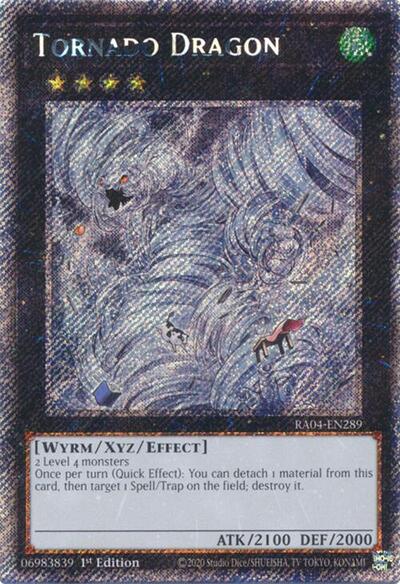 Tornado Dragon (Platinum Secret Rare) (RA04-EN289) [Quarter Century Stampede]