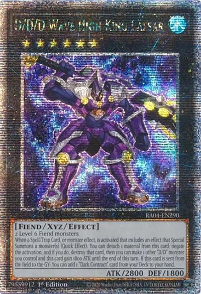 D/D/D Wave High King Caesar (Quarter Century Secret Rare) (RA04-EN290) [Quarter Century Stampede]