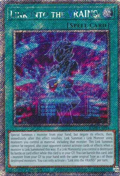 Link into the VRAINS! (Platinum Secret Rare) (RA04-EN294) [Quarter Century Stampede]
