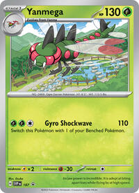 Yanmega - 187 (Cosmos Holo) (187) [SV: Scarlet & Violet Promo Cards]